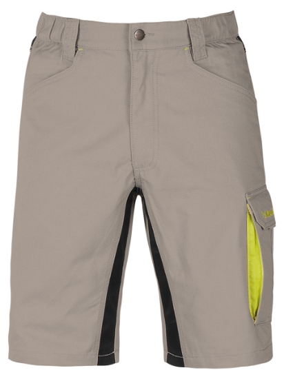 Bermudas multipoches beige/noir KAVIR 