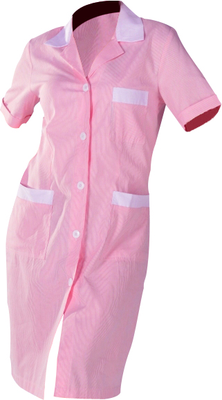 BLOUSE ROSE MC A PRESSION POLYCOTON   [DMBRLOPC/] 