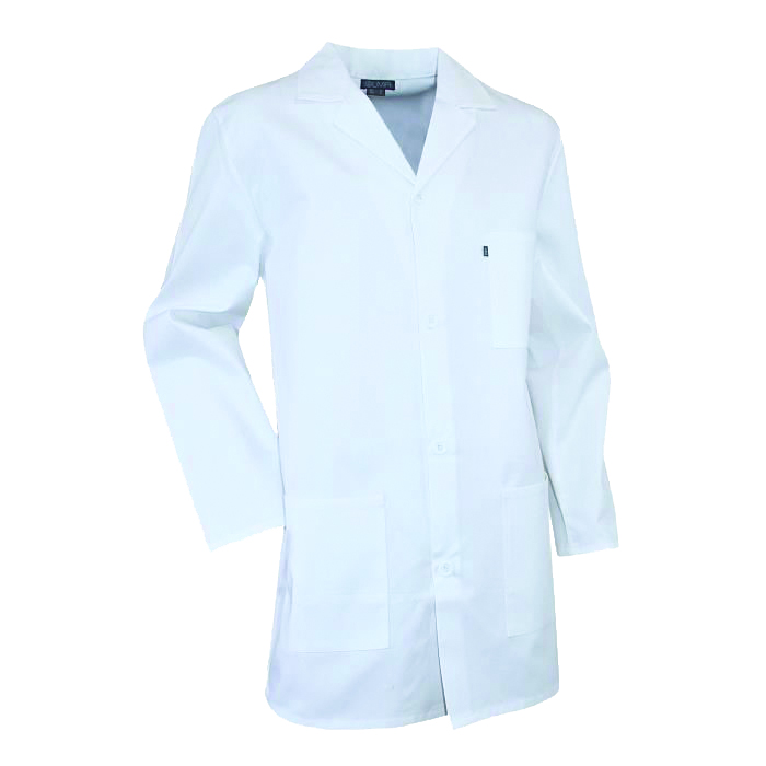 BLOUSE BLANC 100% COTON ML BOUTON PRESSION  [DMBBLA]