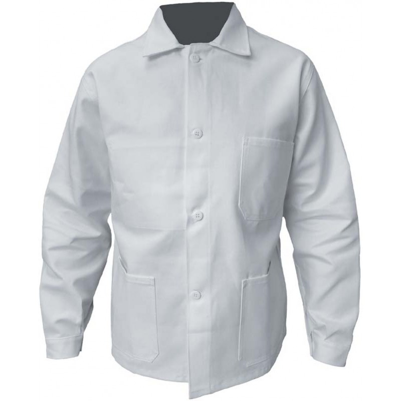 Chemise Polycoton Blanche manches longues