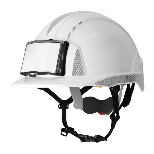 CASQUE VENTILE EVOLITE AVEC PORTE-BADGE BLANC