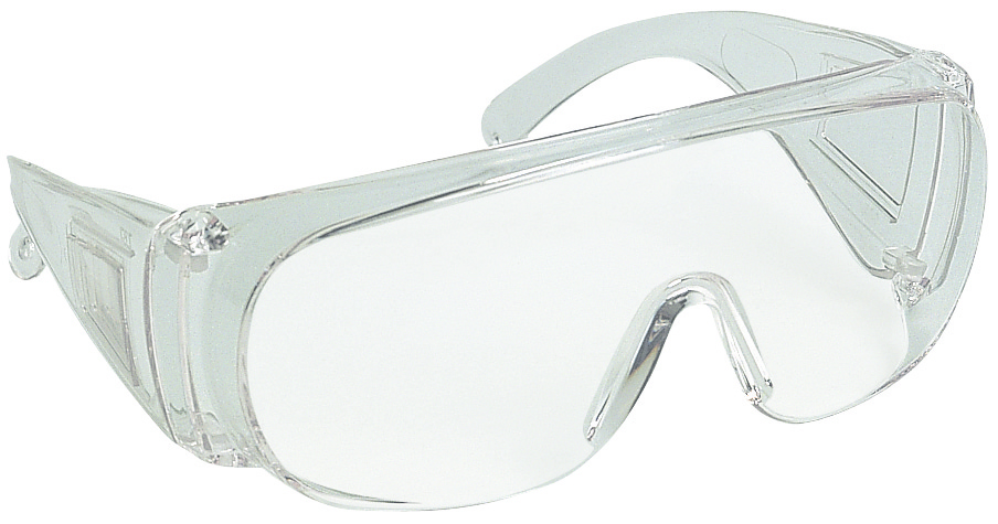 Lunette visiteur monobloc polycarbonate incolore