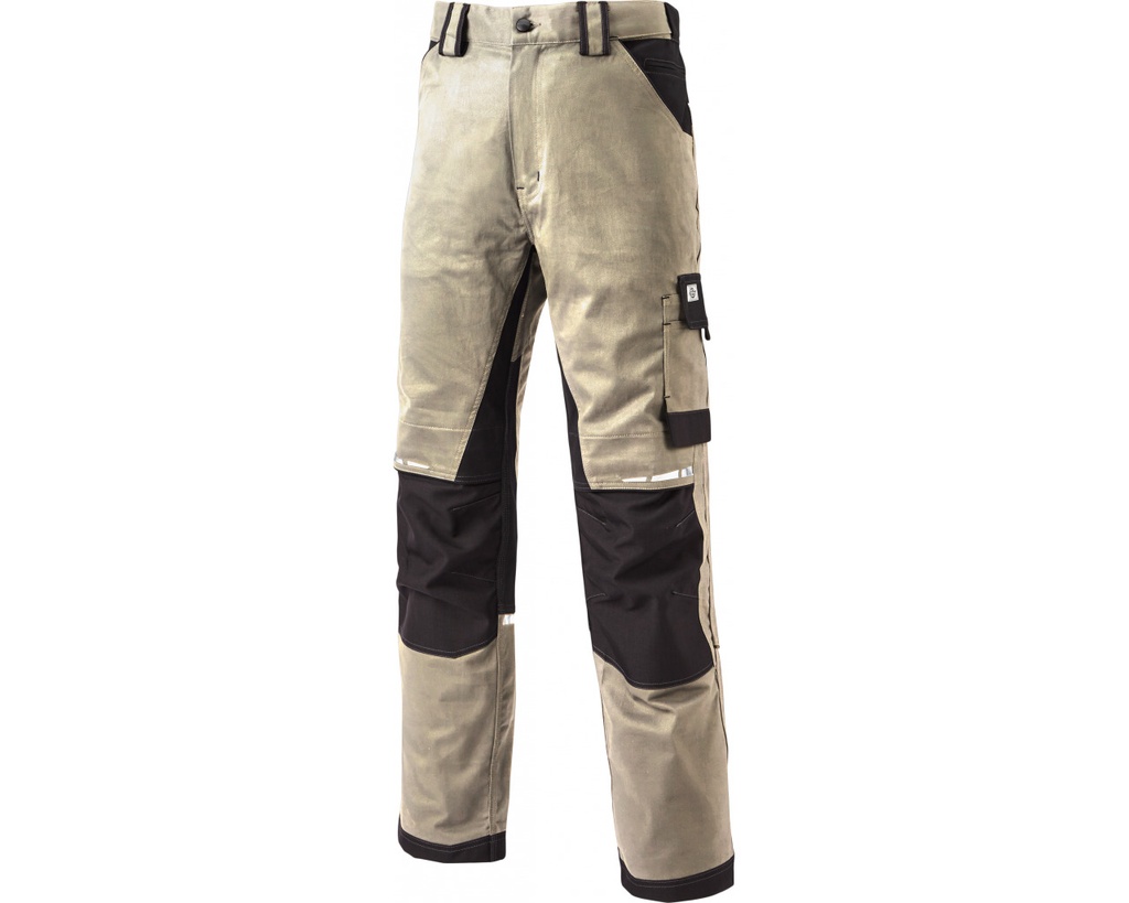 PANTALON DE TRAVAIL MULTI-POCHES COBRA BEIGE/NOIR 