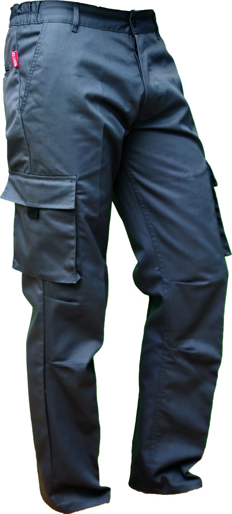 PANTALON DE TRAVAIL MULTI-POCHES GRIS FONCE BRICO