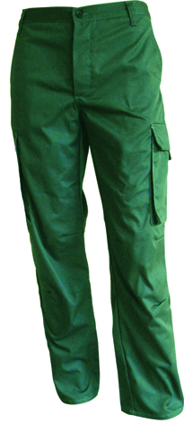 PANTALON DE TRAVAIL MULTI-POCHES VERT BRICO