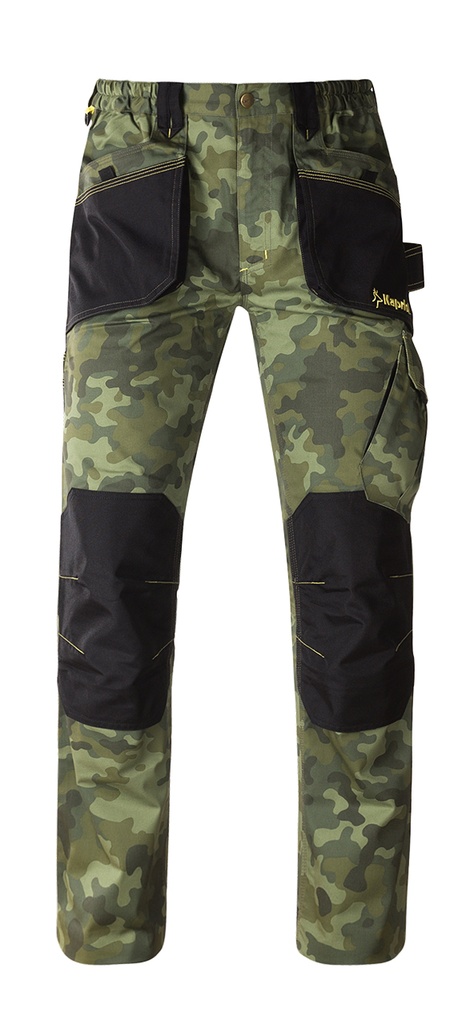 Pantalon multipoche camouflage vert SLICK  