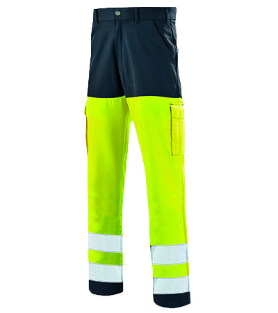 PANTALON HV C2 JAUNE FLUO/GRIS FONCE  [DMPGX260]