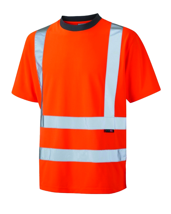 T-SHIRT HV ORANGE MANCHES COURTES   [DTSHVC10/]