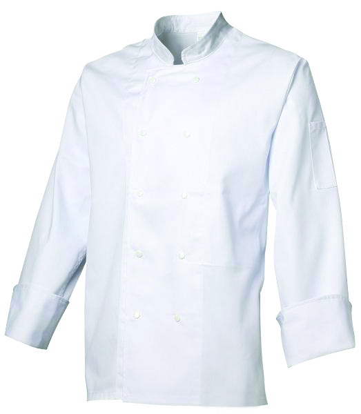 VESTE CUISINE MANCHES LONGUES POLYCOTON 