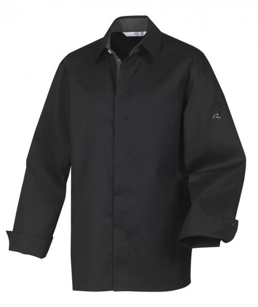 VESTE CUISINE NOIR  MANCHES LONGUES  