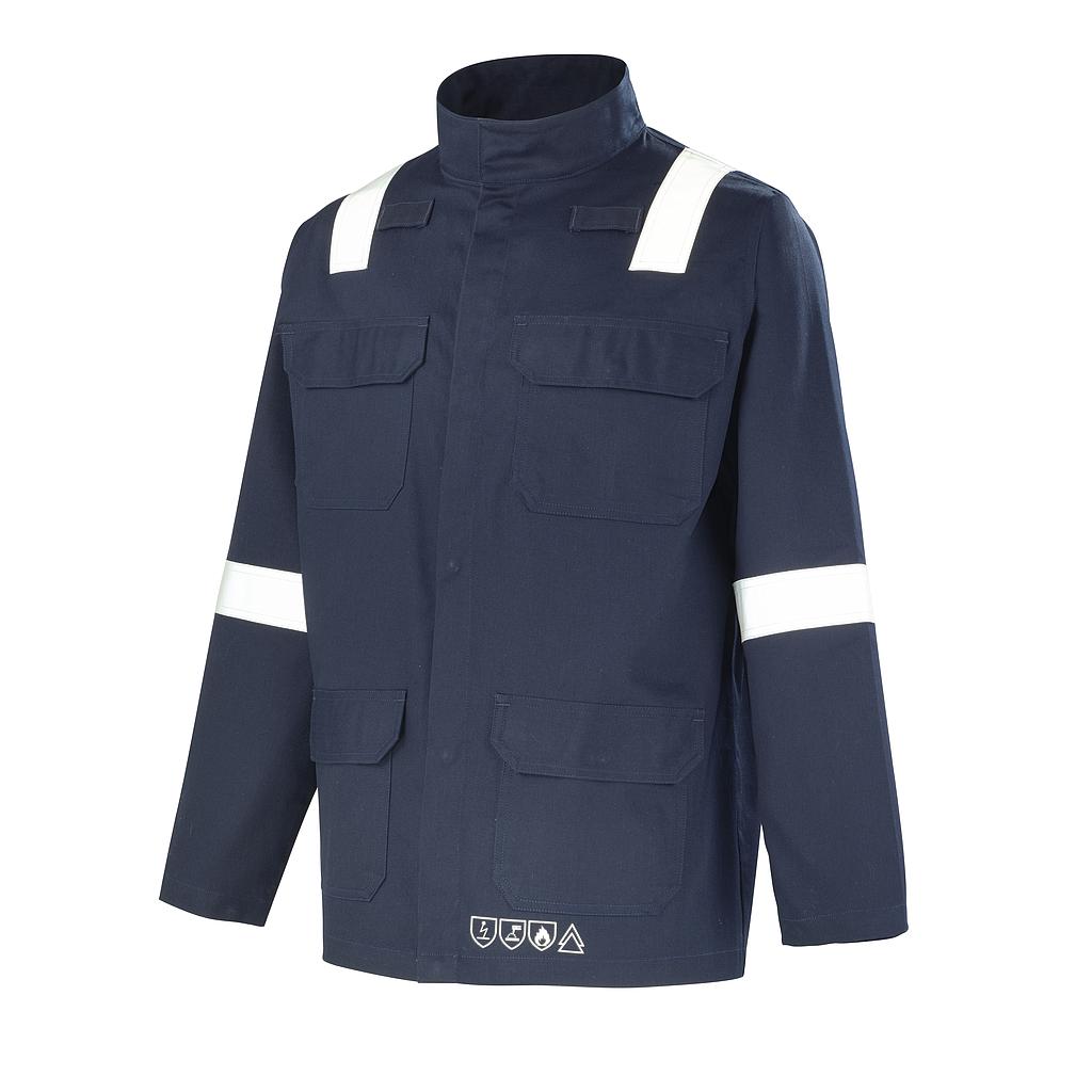 VESTE MULTIRISQUES ATEX AVEC BANDES BLEU MARINE VETIFOR 