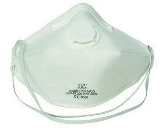 MASQUE PLIABLE A USAGE UNIQUE FFP1D SL AVEC SOUPAPE boite de 10