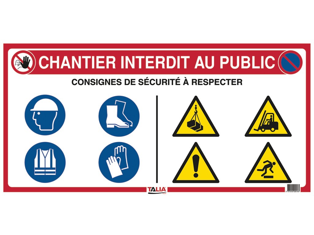 PANNEAU 10EN1 CHANTIER 80X40