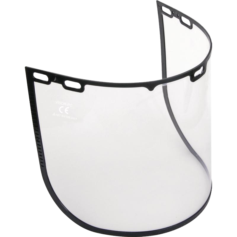 Visière polycarbonat incolore