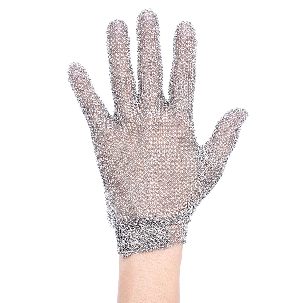 Gant de découpe tricoté en maille Inox