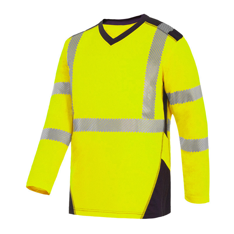 T-SHIRT HV JAUNE MANCHES LONGUES JAKARTA TAILLE M