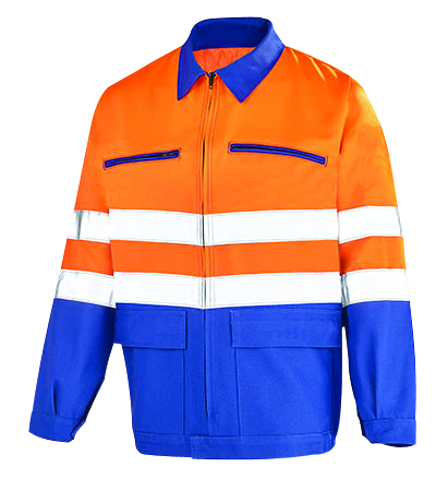VESTE HV ORANGE BLEU BUGATTI 48/50 Taille 3