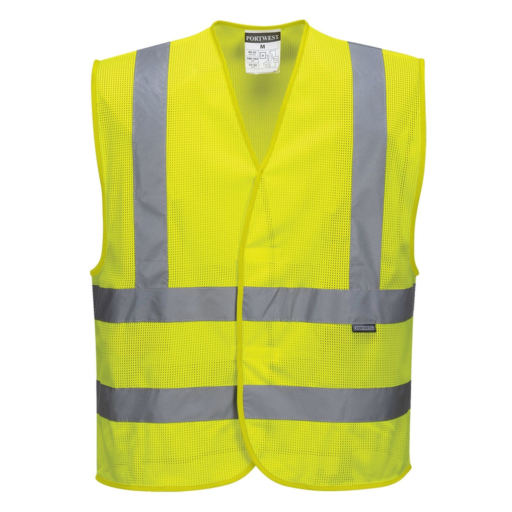 GILET MICRO AERE HV JAUNE DOUBLES TAILLES