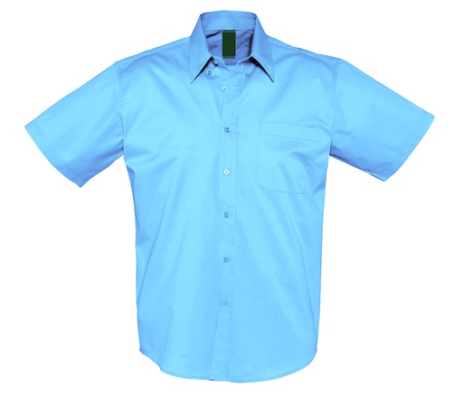 CHEMISE MANCHES COURTES BLEU CIEL HOMME OPORTO 