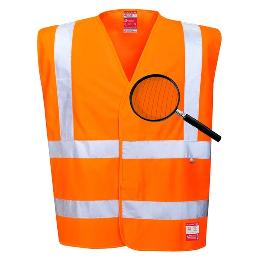 GILET HV ORANGE MULTIRISQUE