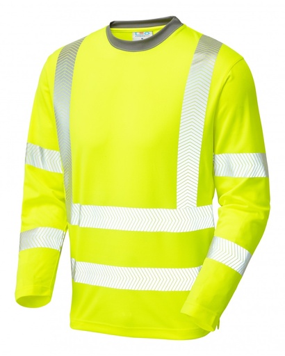 T-SHIRT HV JAUNE MANCHES LONGUES  [DTSHVL10/]