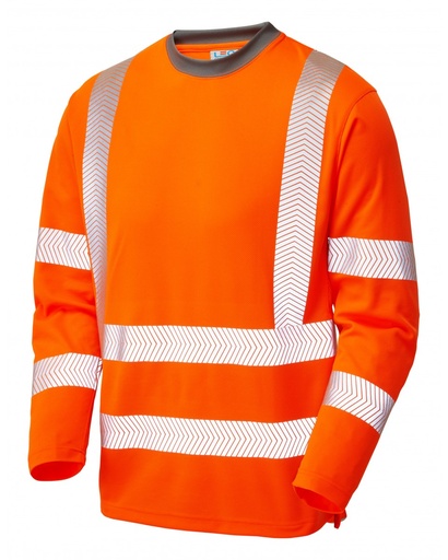 T-SHIRT HV ORANGE MANCHES LONGUES  [DTSHVL10/]
