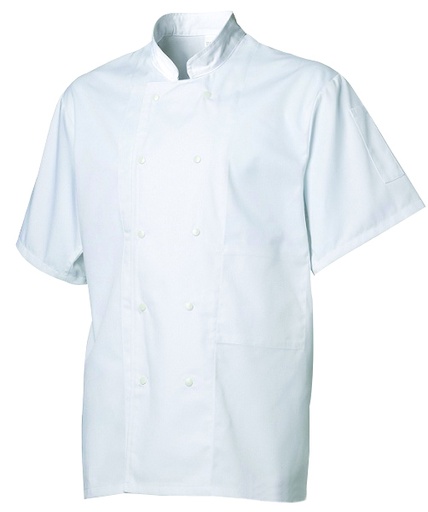 VESTE DE CUISINE MANCHES COURTES