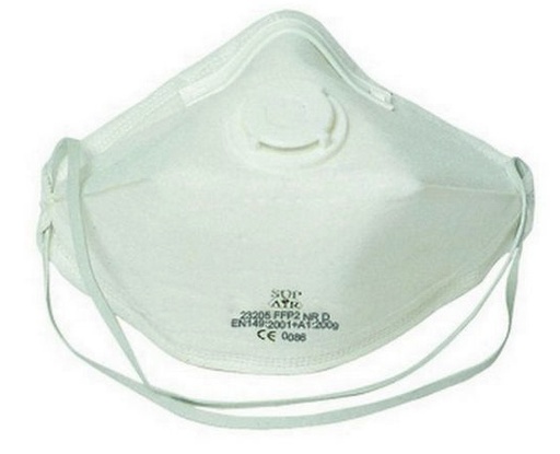 Boîte de 10 Masques FFP2 NR D pliable verticalement a valve