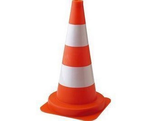 CONE FLUO BICOLORE H50CM