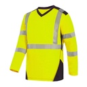 T-SHIRT HV JAUNE MANCHES LONGUES JAKARTA TAILLE L